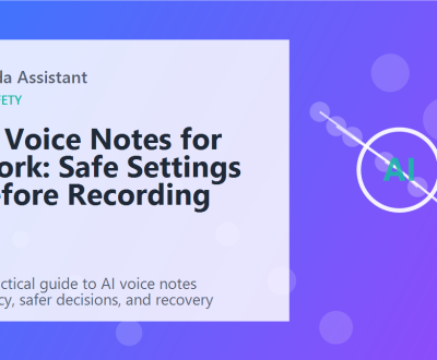 AI Voice Notes for Work: Safe Settings Before Recording featured image