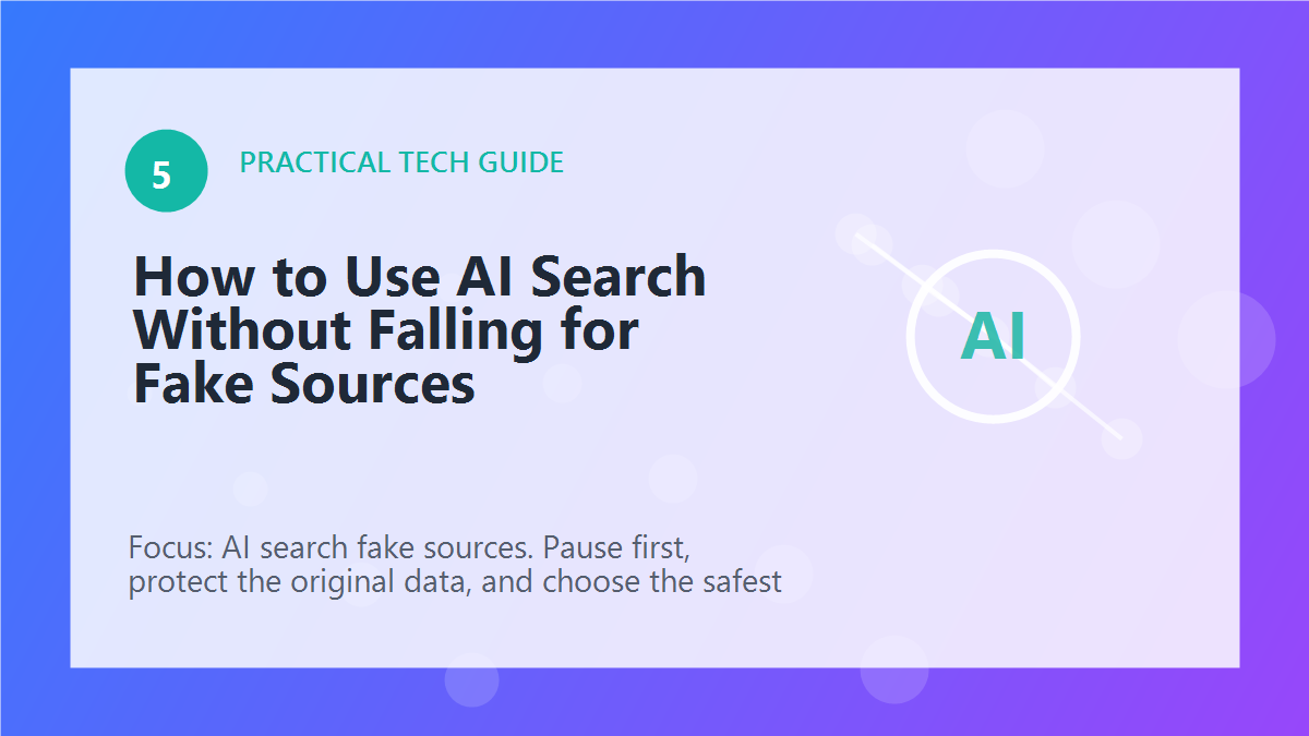 How to Use AI Search Without Falling for Fake Sources article illustration