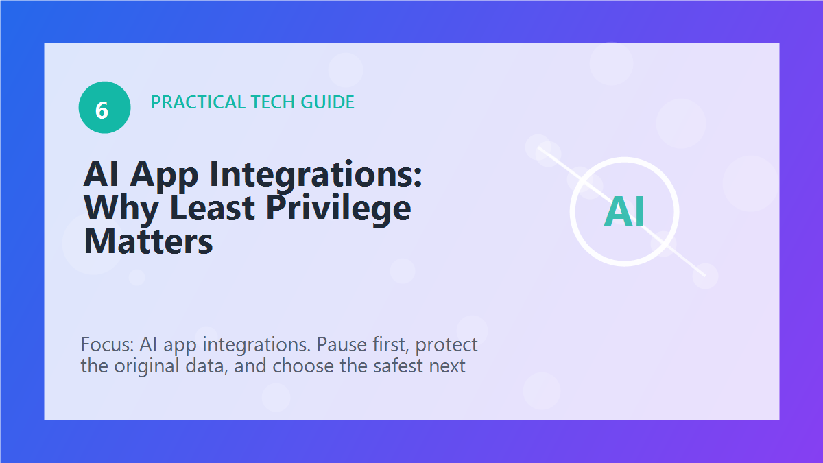 AI App Integrations: Why Least Privilege Matters article illustration