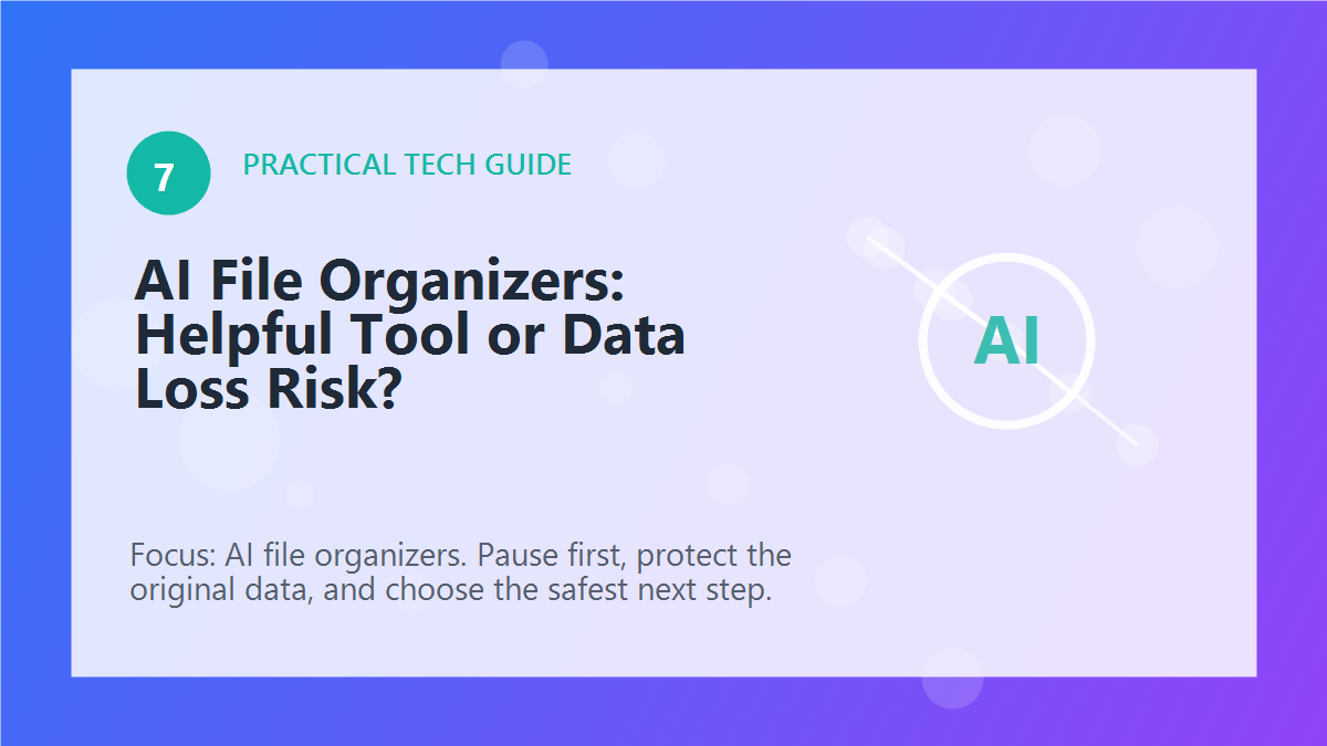 AI File Organizers: Helpful Tool or Data Loss Risk? article illustration