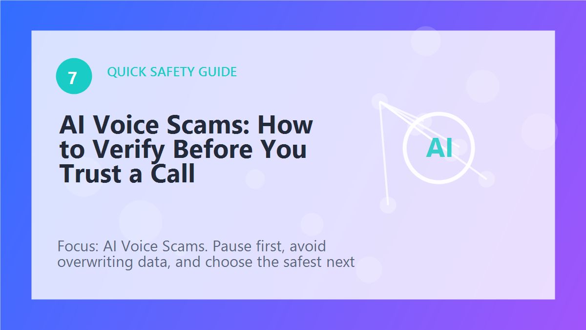 AI Voice Scams: How to Verify Before You Trust a Call article illustration