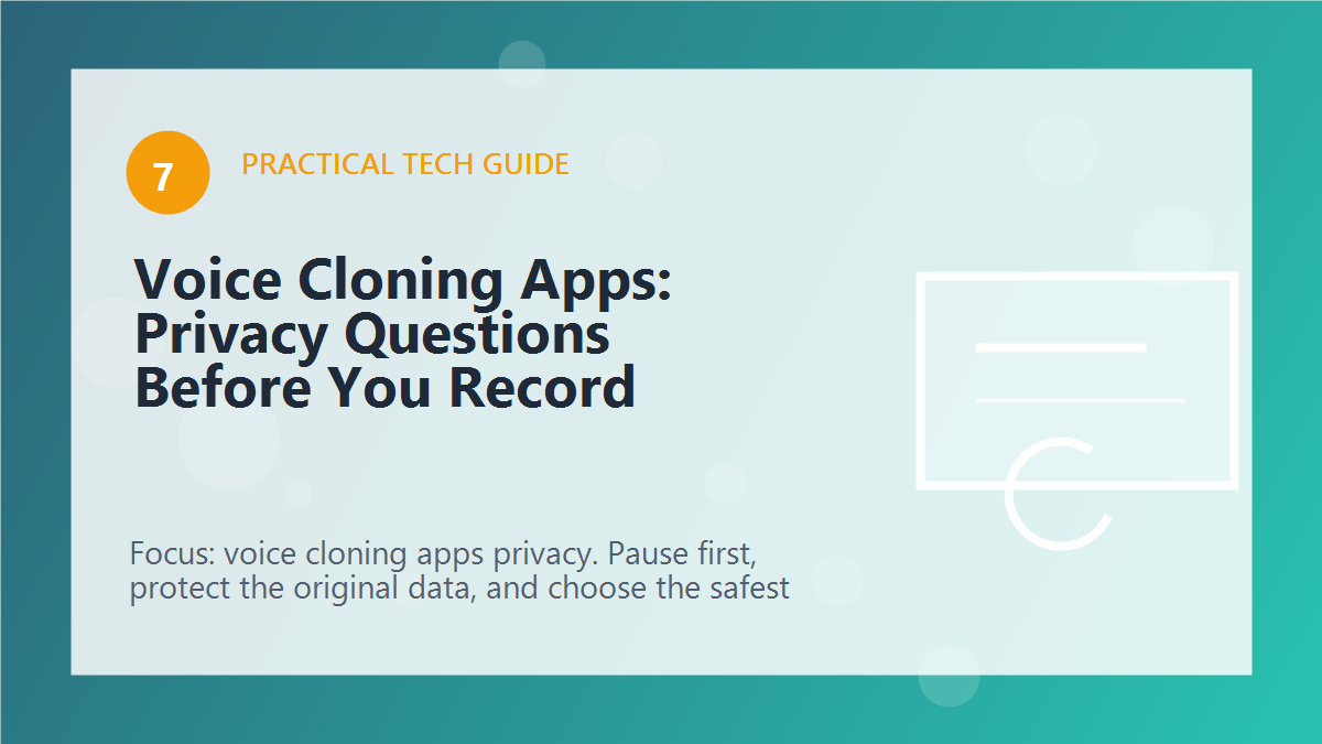 Voice Cloning Apps: Privacy Questions Before You Record article illustration