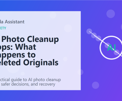 AI Photo Cleanup Apps: What Happens to Deleted Originals featured image