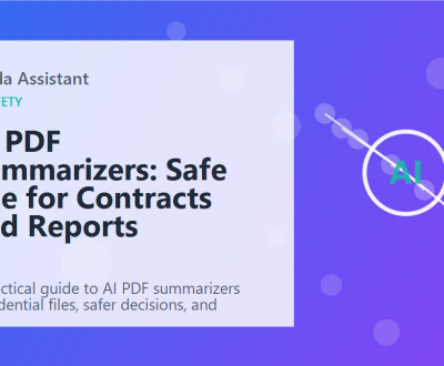 AI PDF Summarizers: Safe Use for Contracts and Reports featured image