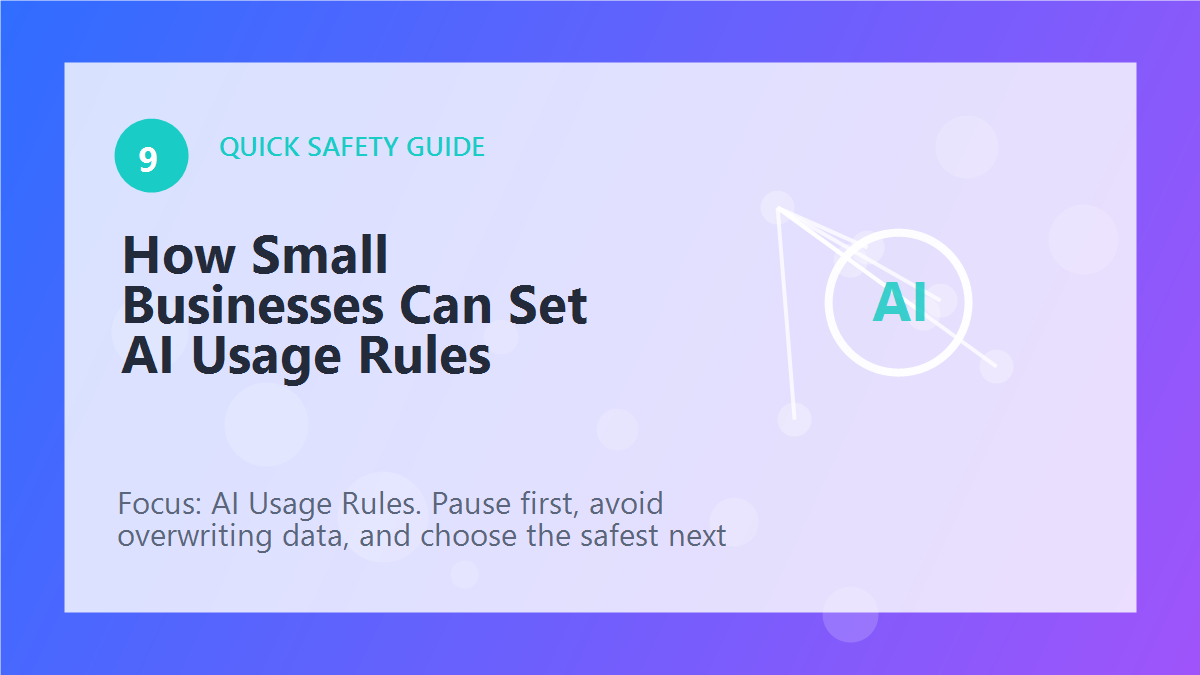 How Small Businesses Can Set AI Usage Rules article illustration