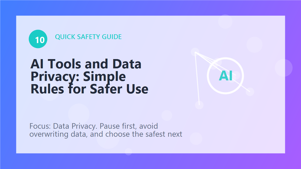 AI Tools and Data Privacy: Simple Rules for Safer Use article illustration