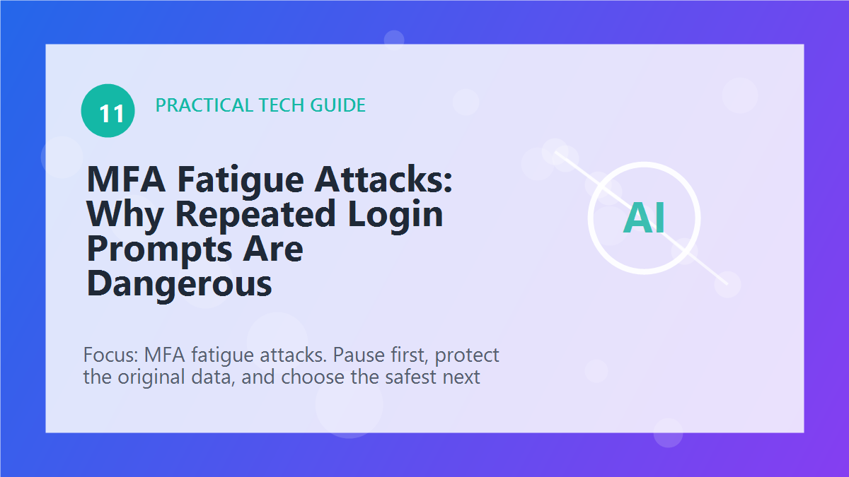 MFA Fatigue Attacks: Why Repeated Login Prompts Are Dangerous article illustration