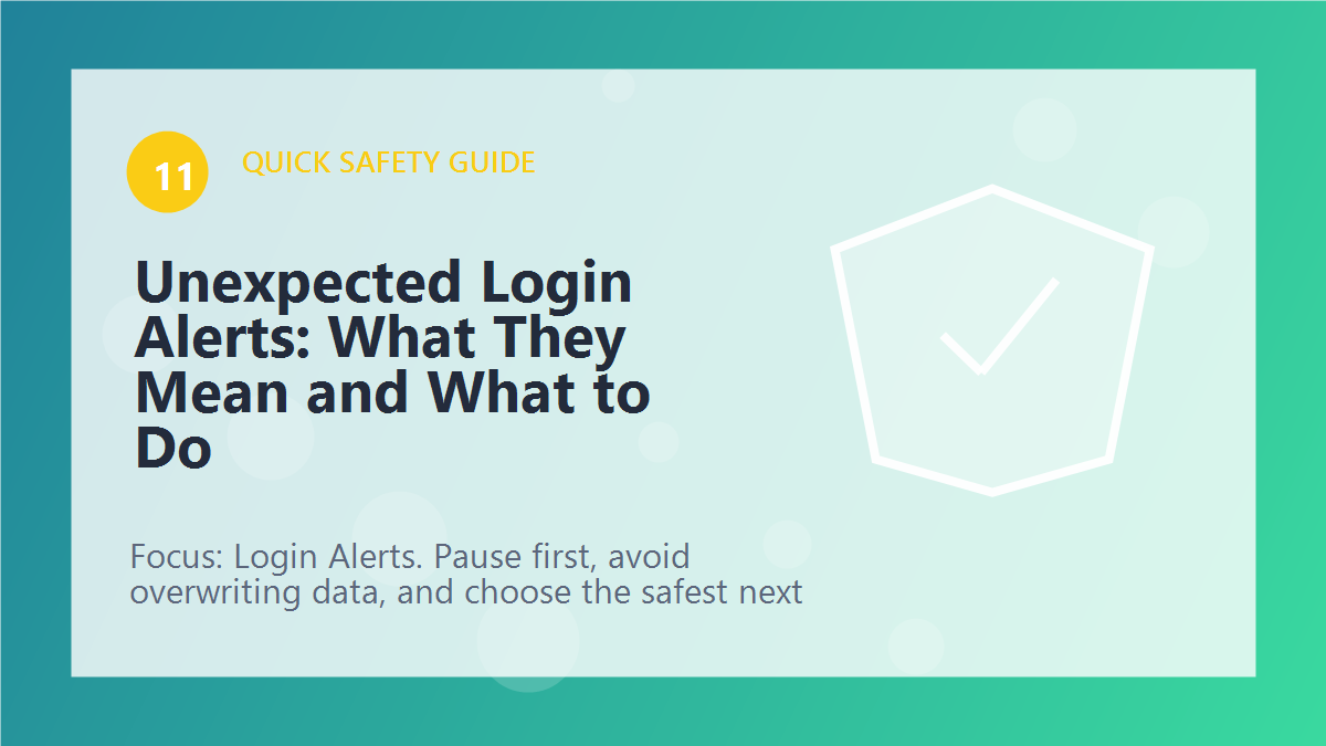 Unexpected Login Alerts: What They Mean and What to Do article illustration