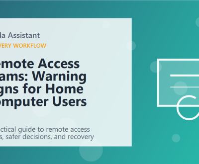 Remote Access Scams: Warning Signs for Home Computer Users featured image
