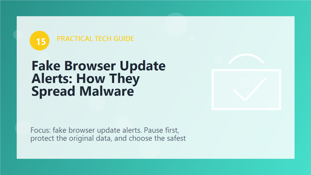 Fake Browser Update Alerts: How They Spread Malware article illustration