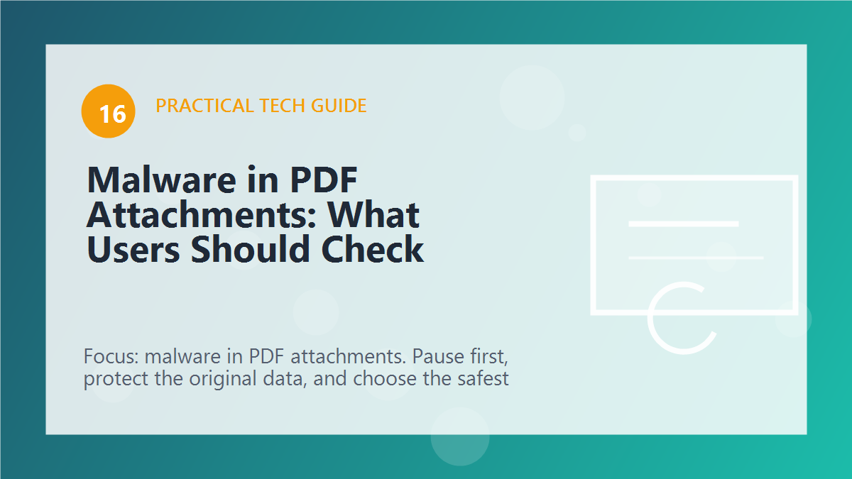 Malware in PDF Attachments: What Users Should Check article illustration