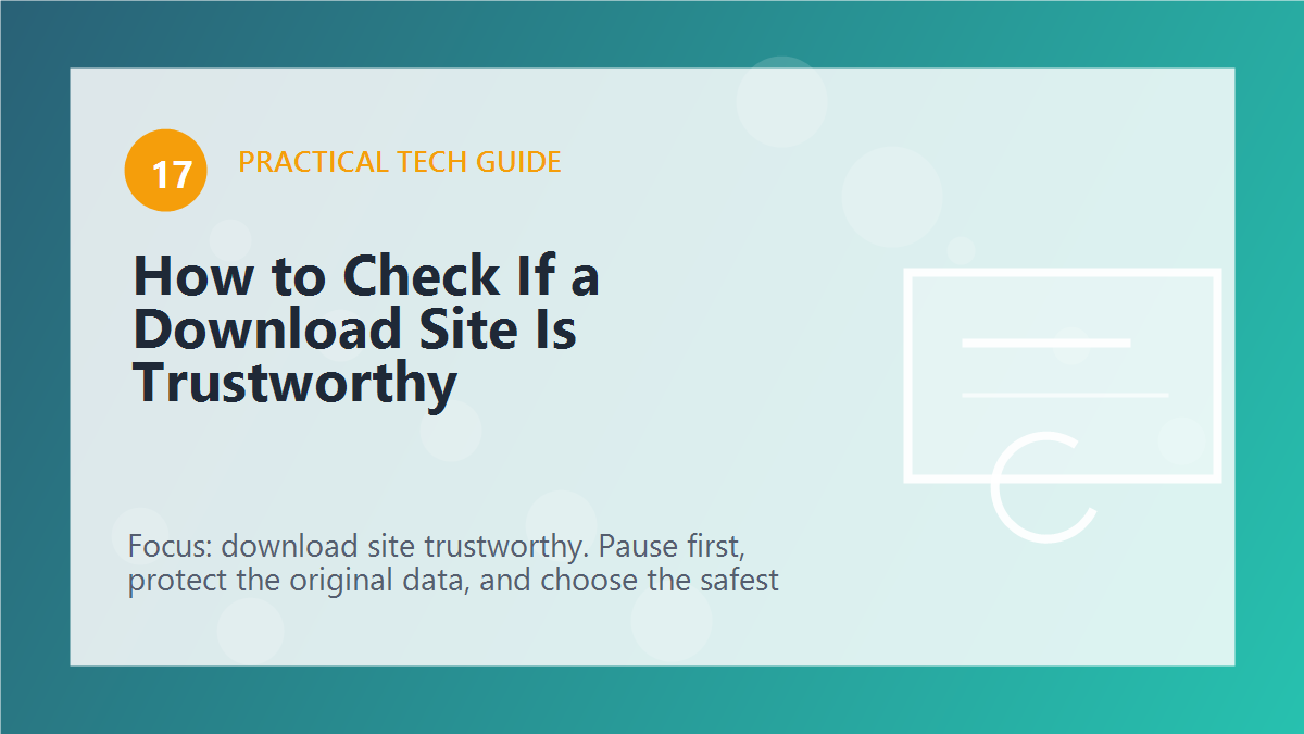 How to Check If a Download Site Is Trustworthy article illustration