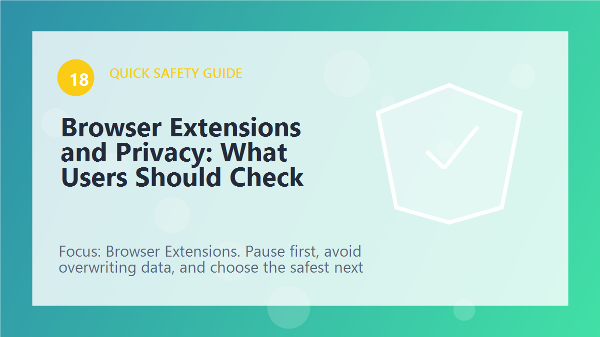 Browser Extensions and Privacy: What Users Should Check article illustration