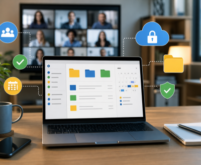 Essential Collaboration Tools Every Remote Team Should Set Up Remote team collaboration dashboard with chat, video, files, tasks, and calendar tools