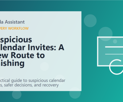Suspicious Calendar Invites: A New Route to Phishing featured image Suspicious Calendar Invites: A New Route to Phishing featured image