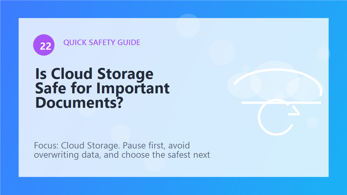 Is Cloud Storage Safe for Important Documents? article illustration