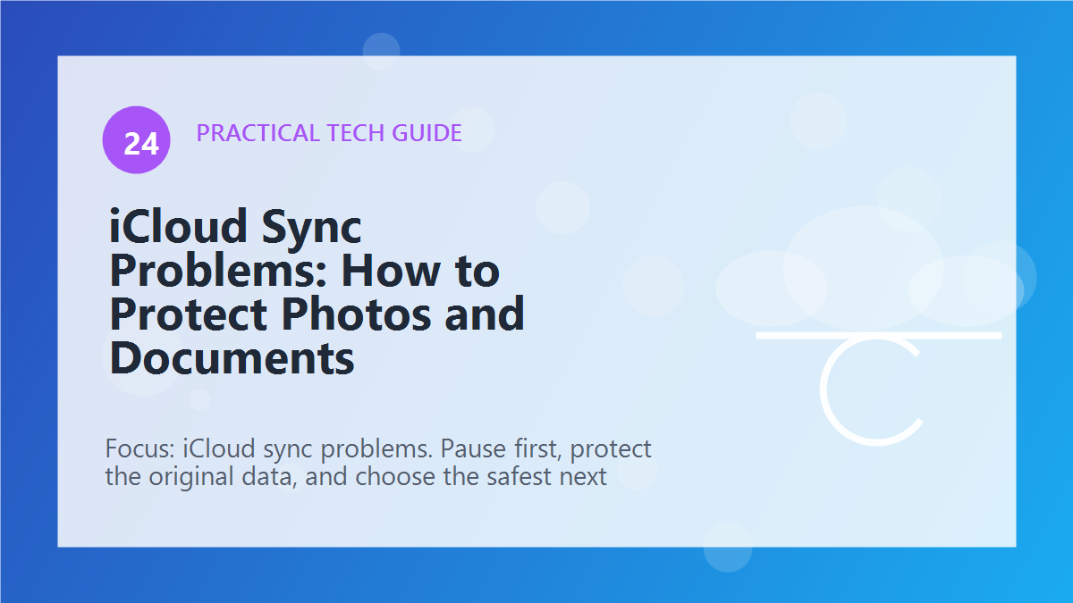 iCloud Sync Problems: How to Protect Photos and Documents article illustration