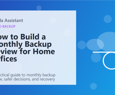 How to Build a Monthly Backup Review for Home Offices featured image