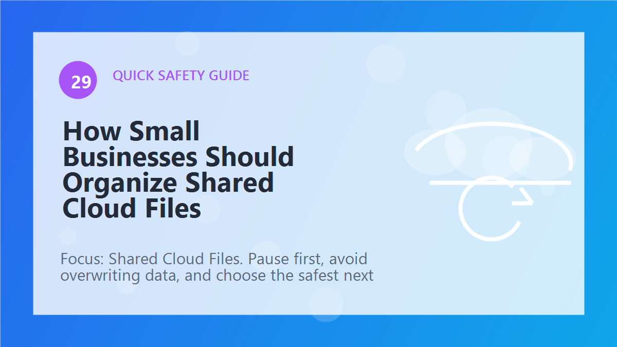 How Small Businesses Should Organize Shared Cloud Files article illustration