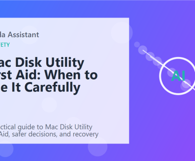 Mac Disk Utility First Aid: When to Use It Carefully featured image