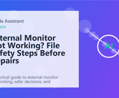 External Monitor Not Working? File Safety Steps Before Repairs featured image