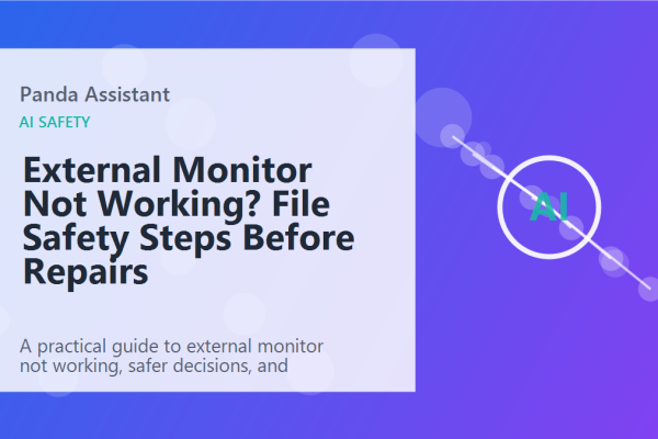 External Monitor Not Working? File Safety Steps Before Repairs featured image
