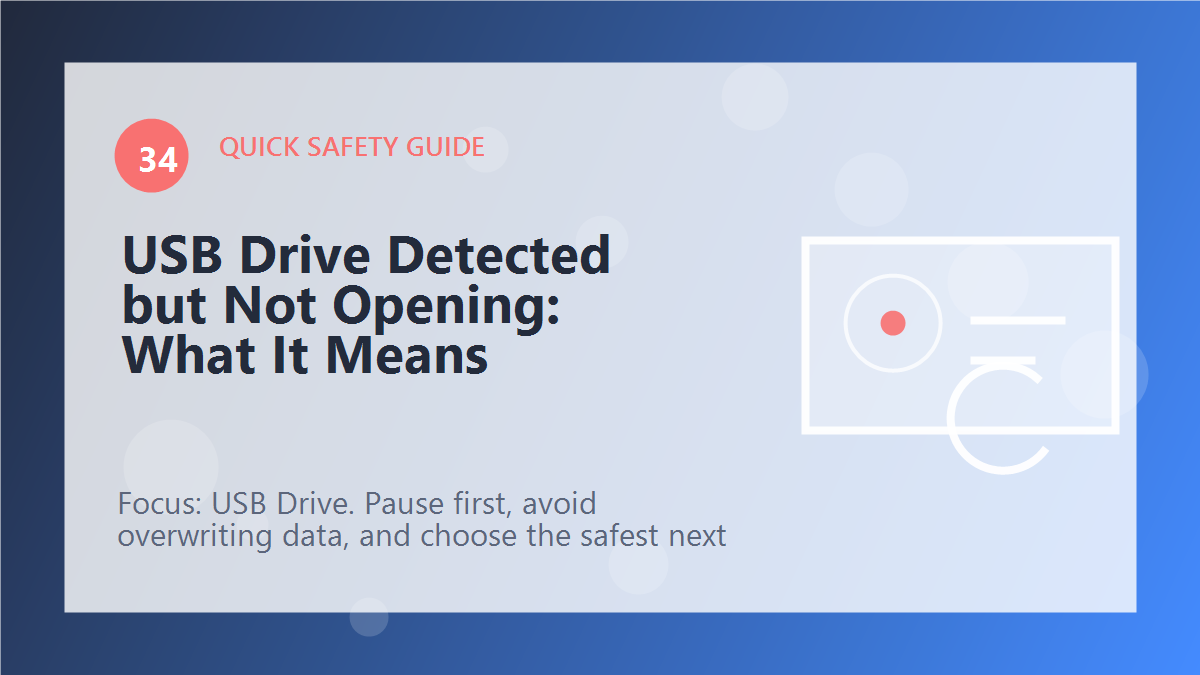 USB Drive Detected but Not Opening: What It Means article illustration