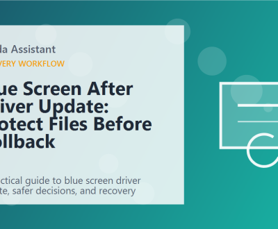 Blue Screen After Driver Update: Protect Files Before Rollback featured image