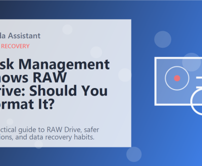 Disk Management Shows RAW Drive: Should You Format It? featured image Disk Management Shows RAW Drive: Should You Format It? featured image