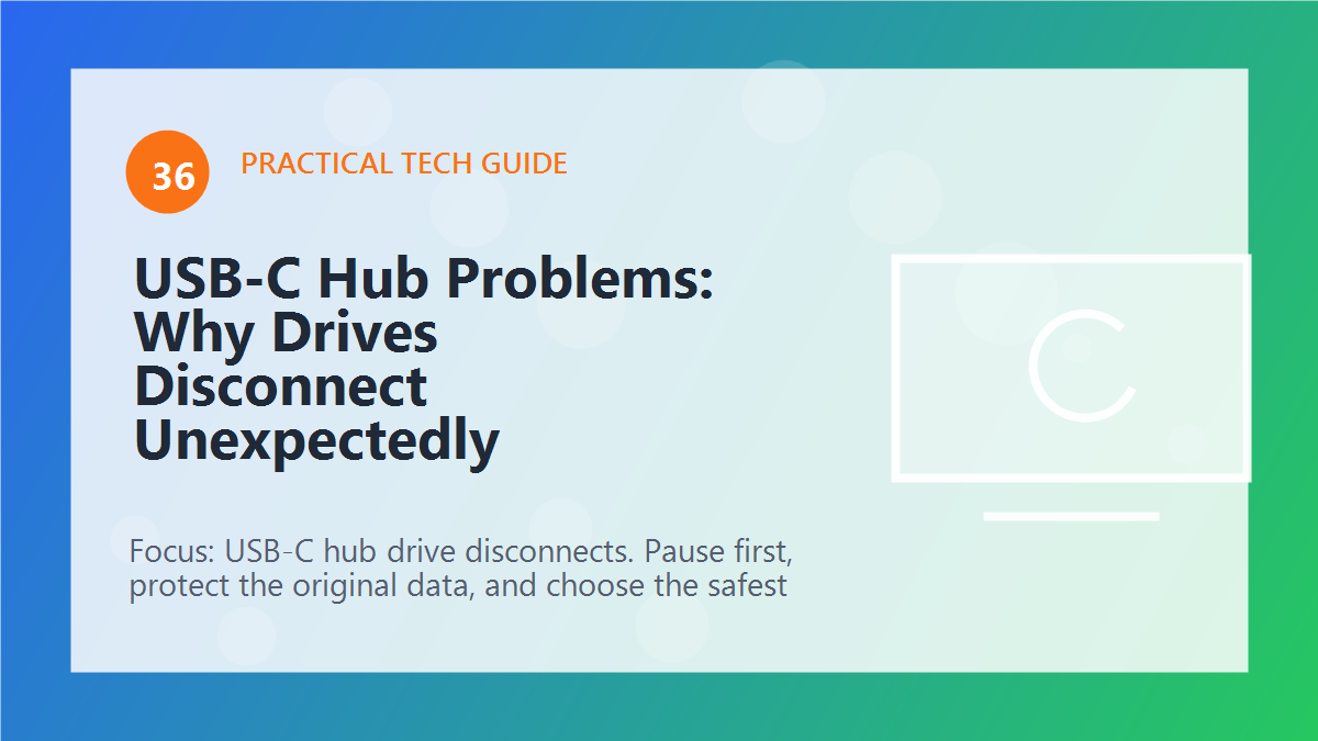 USB-C Hub Problems: Why Drives Disconnect Unexpectedly article illustration