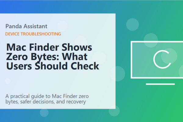 Mac Finder Shows Zero Bytes: What Users Should Check featured image