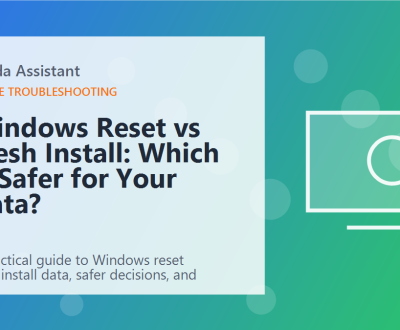Windows Reset vs Fresh Install: Which Is Safer for Your Data? featured image
