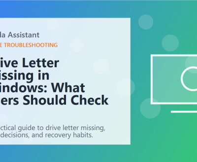 Drive Letter Missing in Windows: What Users Should Check featured image