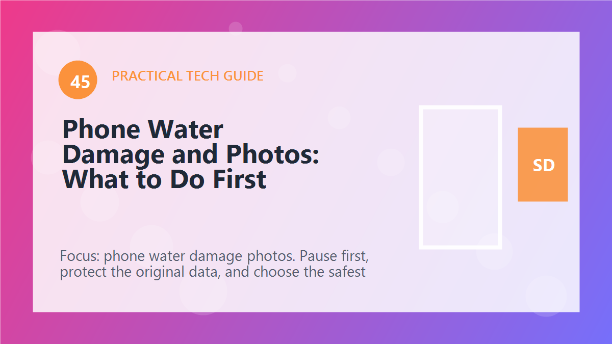 Phone Water Damage and Photos: What to Do First article illustration