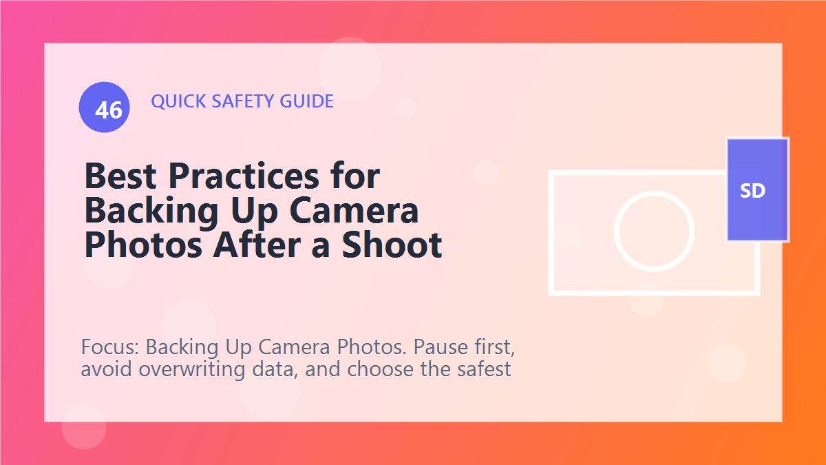 Best Practices for Backing Up Camera Photos After a Shoot article illustration