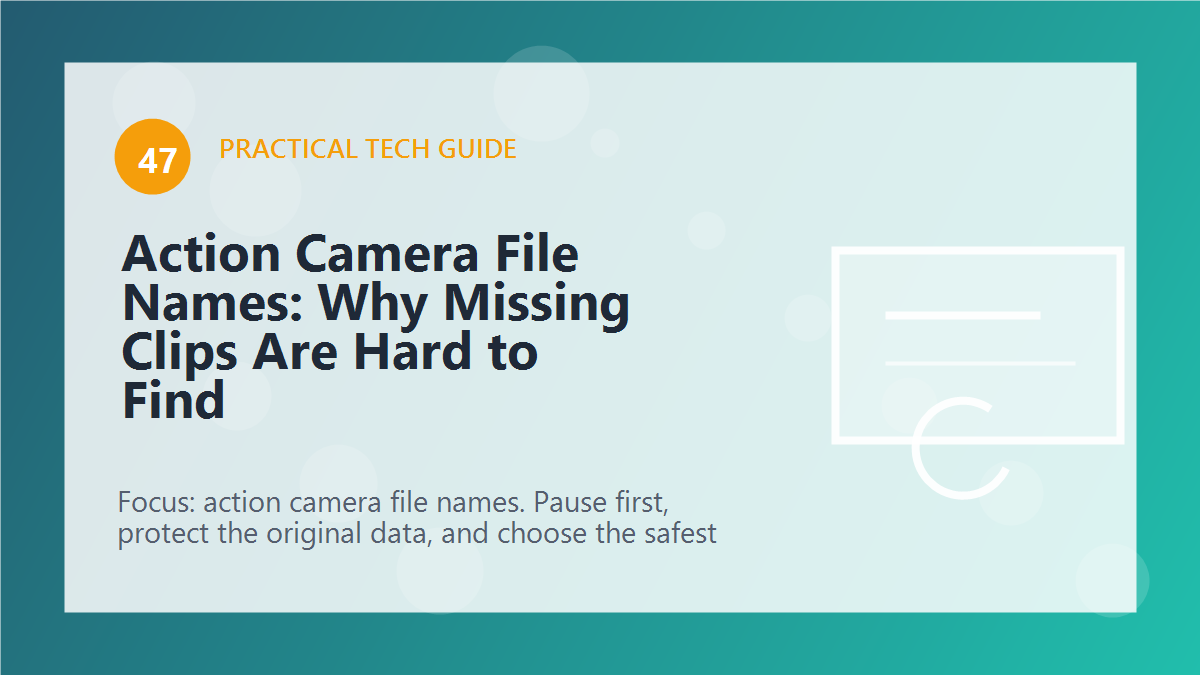 Action Camera File Names: Why Missing Clips Are Hard to Find article illustration