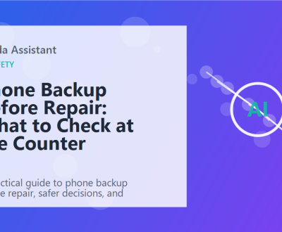 Phone Backup Before Repair: What to Check at the Counter featured image