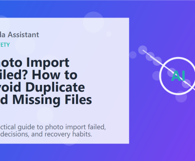 Photo Import Failed? How to Avoid Duplicate and Missing Files featured image Photo Import Failed? How to Avoid Duplicate and Missing Files featured image