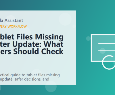 Tablet Files Missing After Update: What Users Should Check featured image