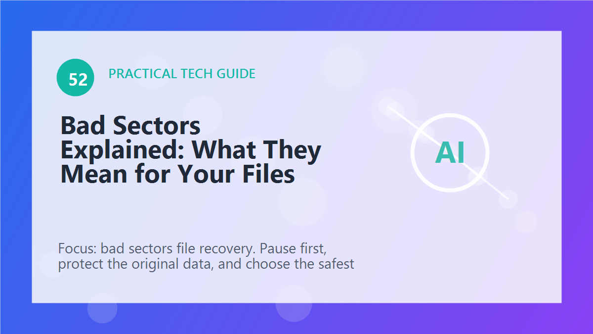 Bad Sectors Explained: What They Mean for Your Files article illustration