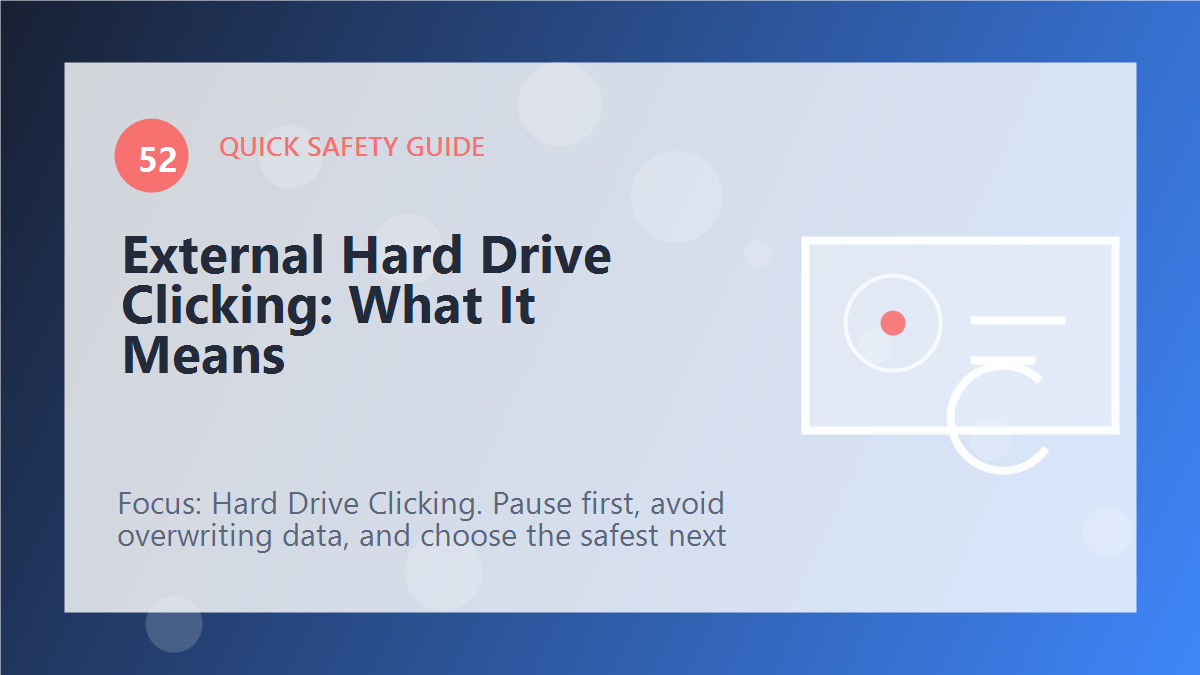 External Hard Drive Clicking: What It Means article illustration