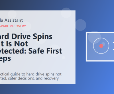 Hard Drive Spins but Is Not Detected: Safe First Steps featured image Hard Drive Spins but Is Not Detected: Safe First Steps featured image