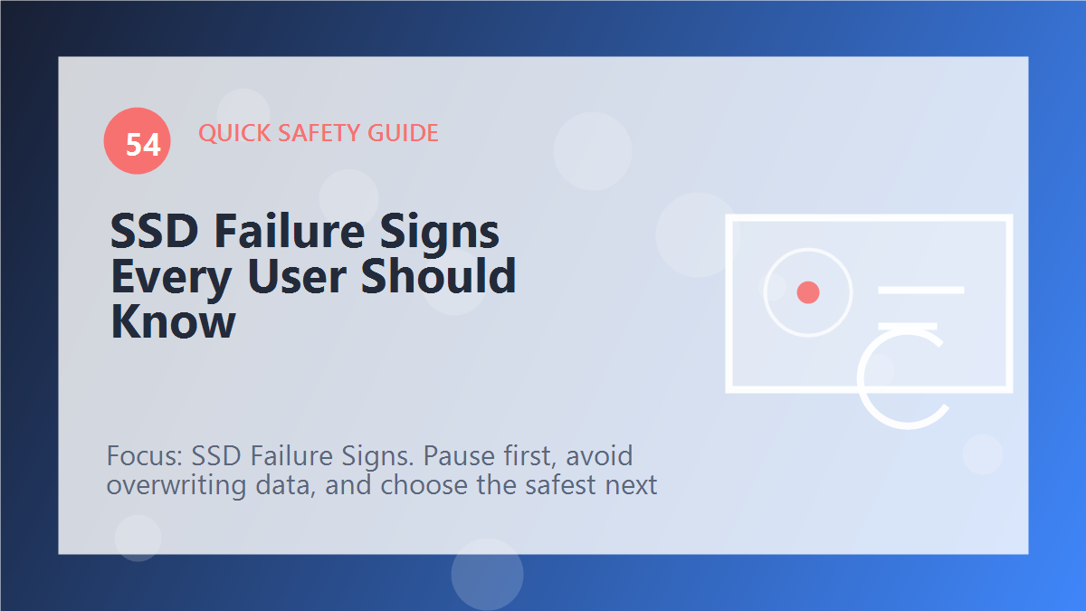 SSD Failure Signs Every User Should Know article illustration