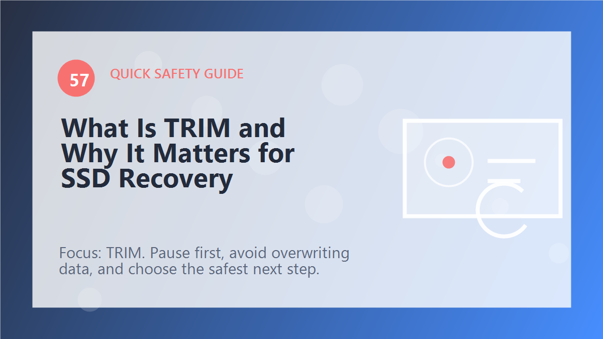 What Is TRIM and Why It Matters for SSD Recovery article illustration