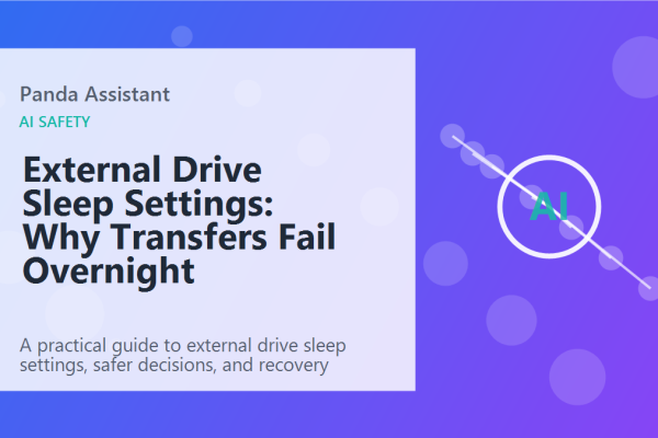 External Drive Sleep Settings: Why Transfers Fail Overnight featured image