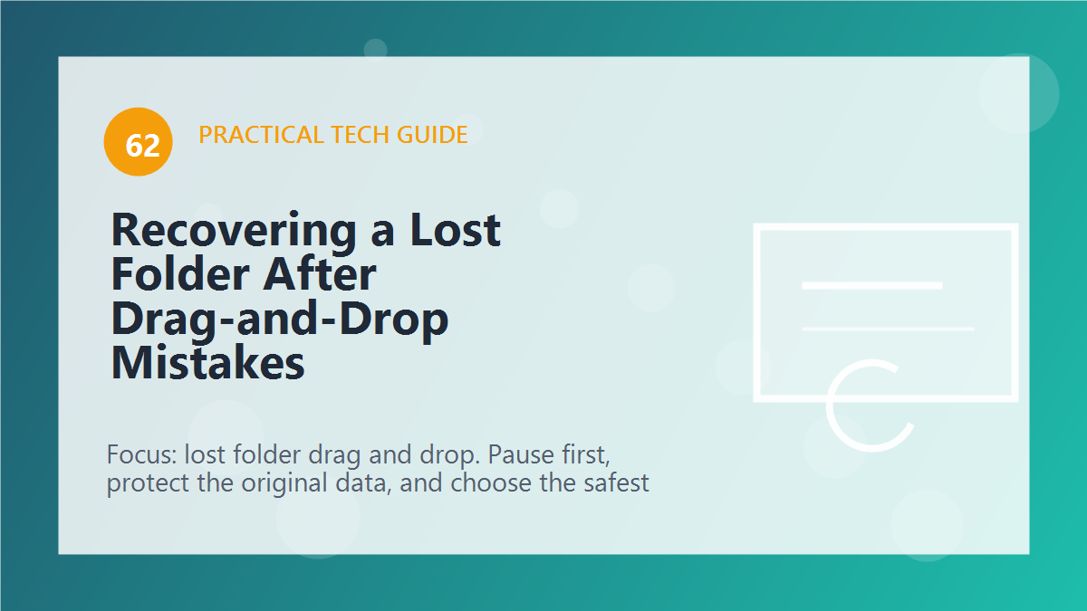 Recovering a Lost Folder After Drag-and-Drop Mistakes article illustration