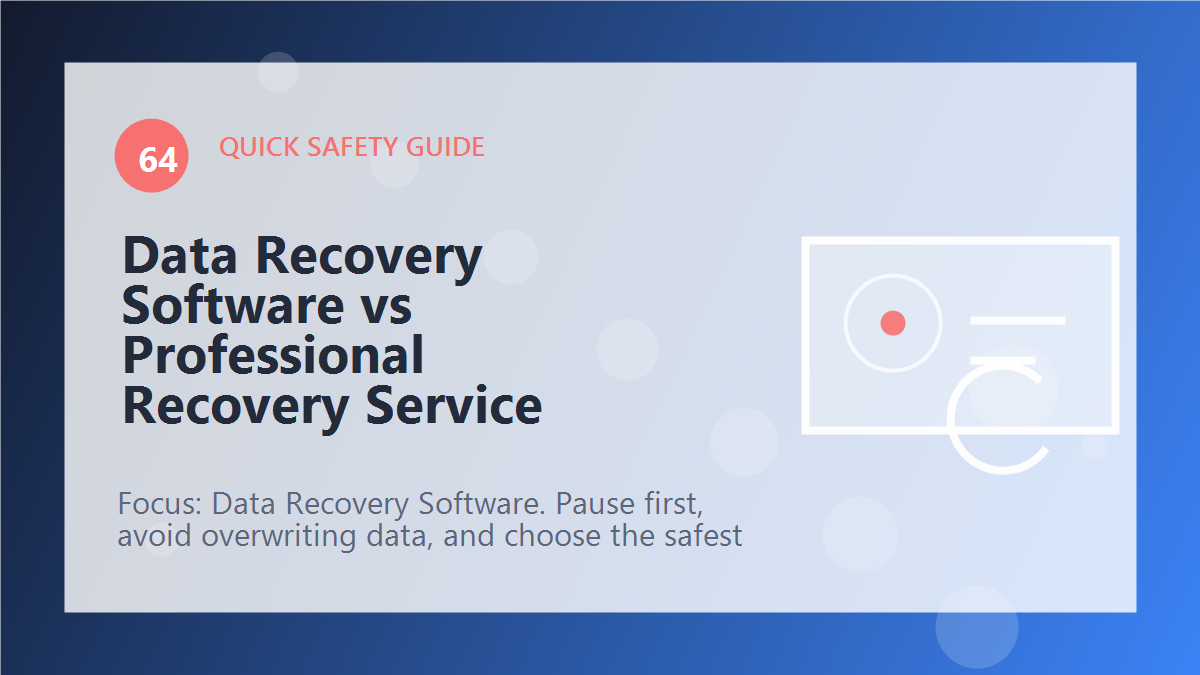 Data Recovery Software vs Professional Recovery Service article illustration