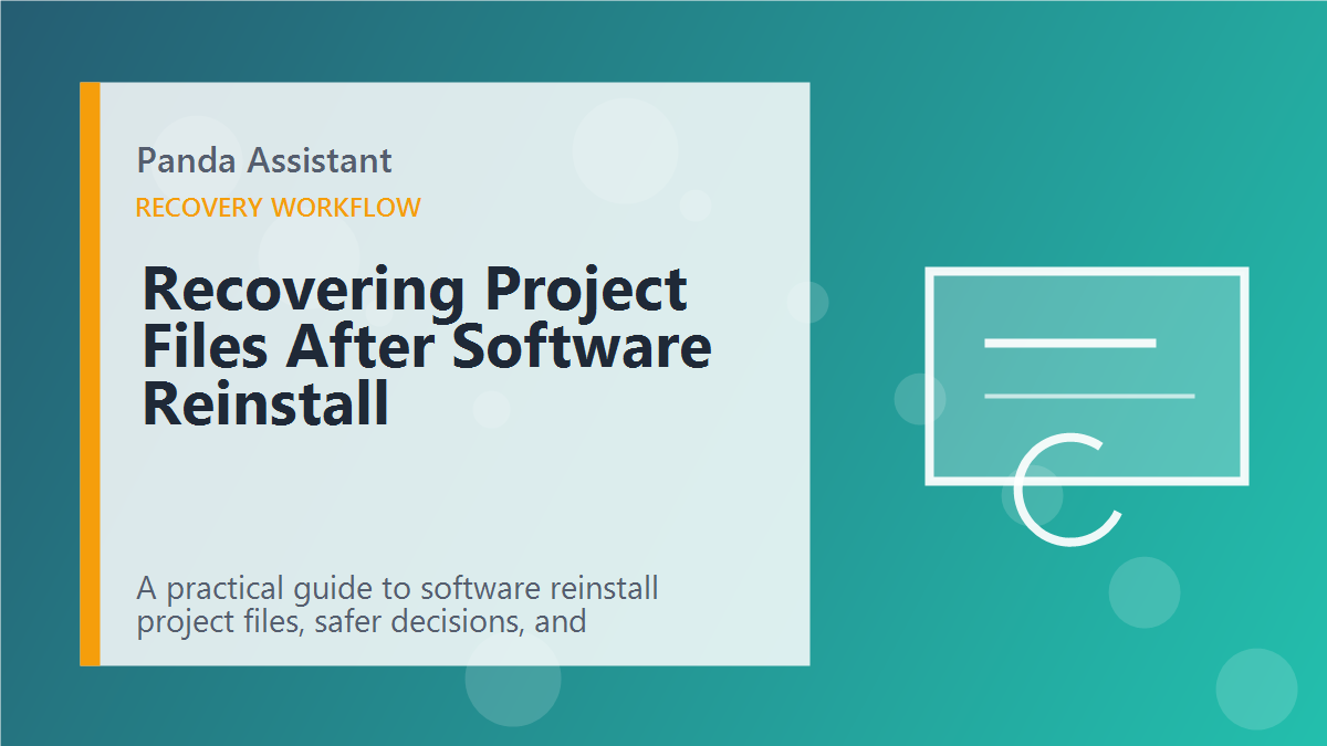 Recovering Project Files After Software Reinstall featured image Recovering Project Files After Software Reinstall featured image