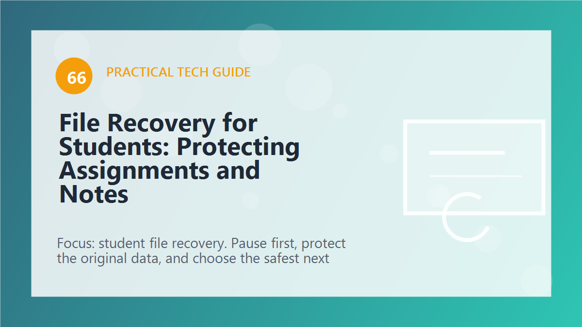 File Recovery for Students: Protecting Assignments and Notes article illustration