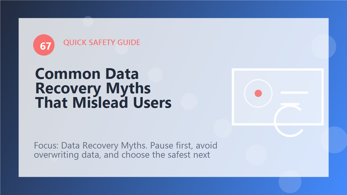 Common Data Recovery Myths That Mislead Users article illustration